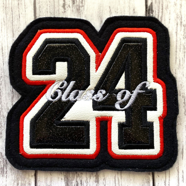 Vinyl Graduation Year Letterman Jacket Patch 2-Digit