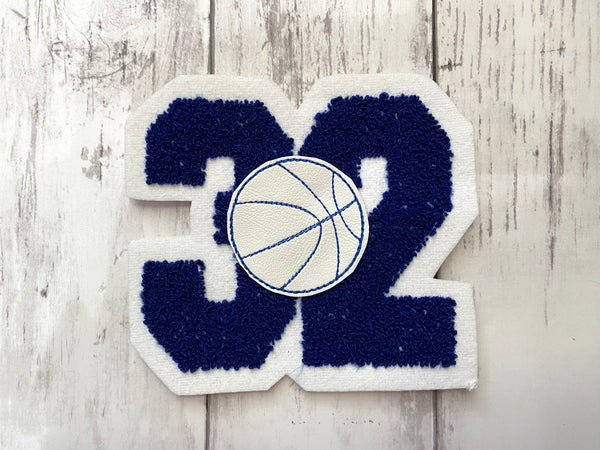 Chenille Number Letterman Jacket Patch