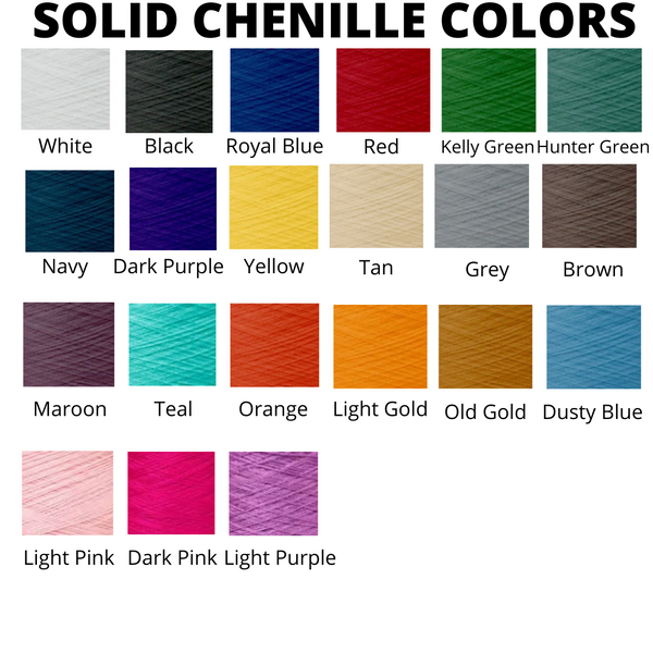 Chenille Name Letterman Jacket Patch Style #5