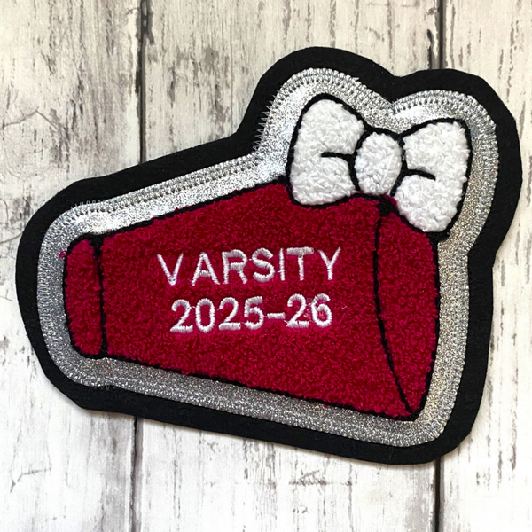 Chenille Megaphone Letterman Jacket Patch