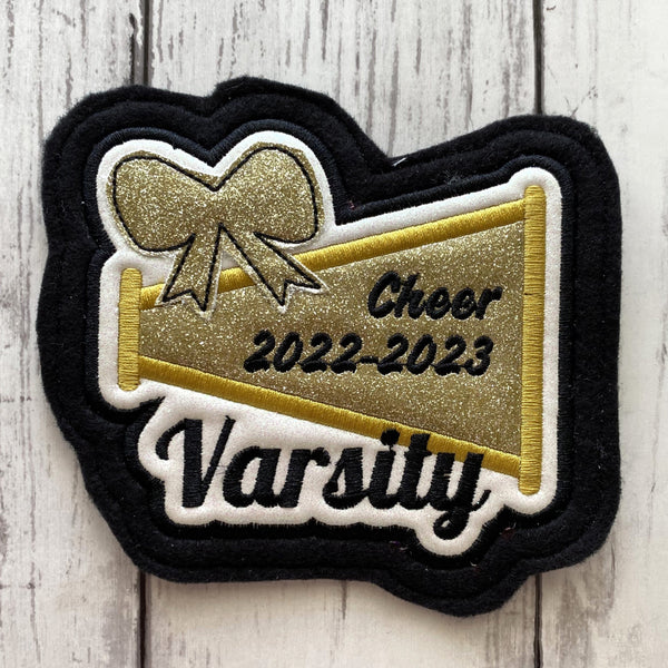 Vinyl Cheerleading Letterman Jacket Patch