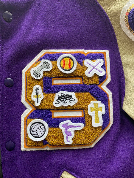 Varsity Letter Inserts for Letterman Jacket