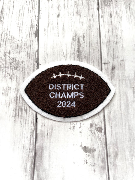 Chenille Football Letterman Jacket Patch