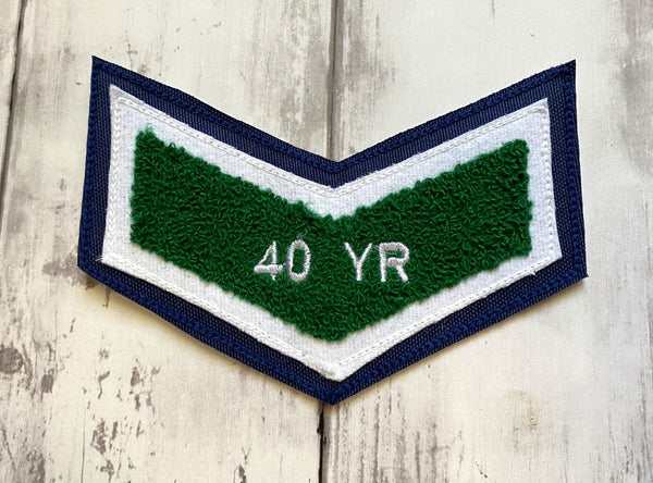Chenille Chevron Letterman Jacket Patch