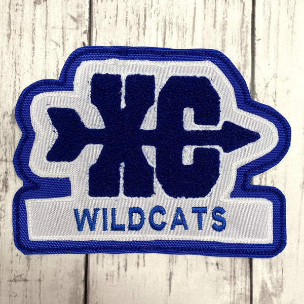 Personalized Chenille Cross Country Letterman Jacket Patch
