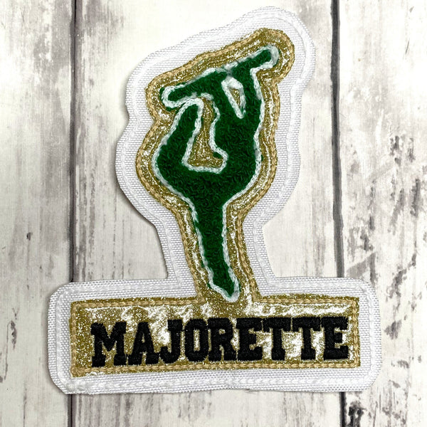 Chenille Majorette Letterman Jacket Patch