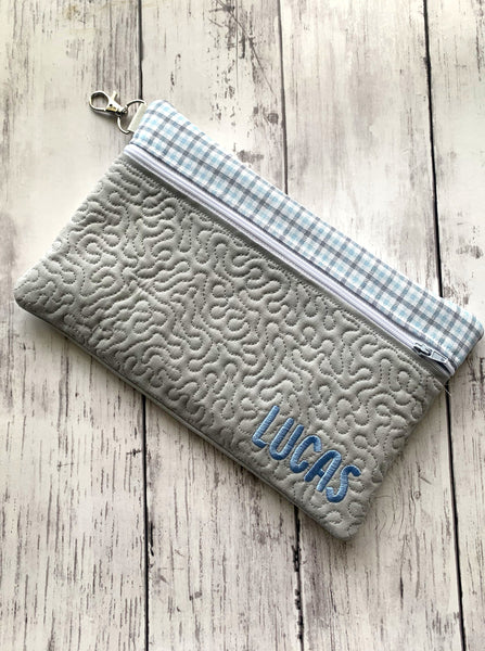 ITH Quilted Zipper Bag Embroidery Design