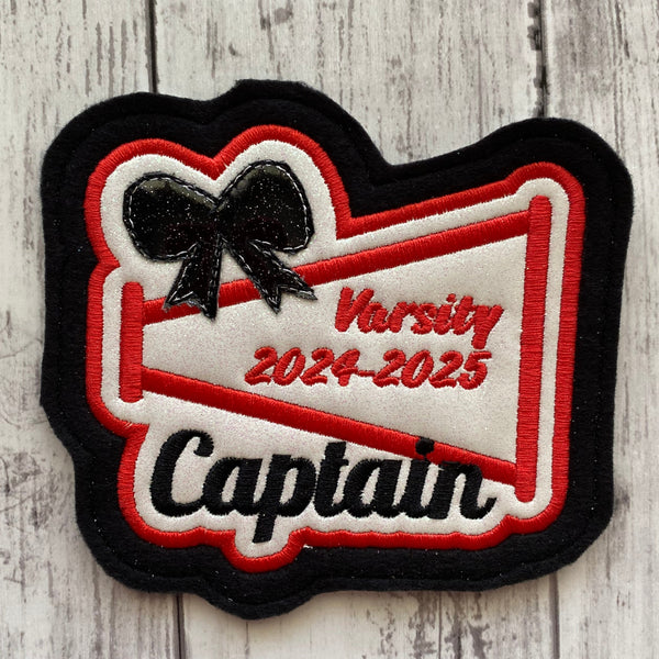 Vinyl Cheerleading Letterman Jacket Patch