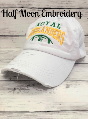 Team Name White Ponytail Cap