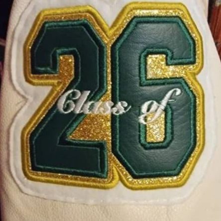Vinyl Graduation Year Letterman Jacket Patch 2-Digit