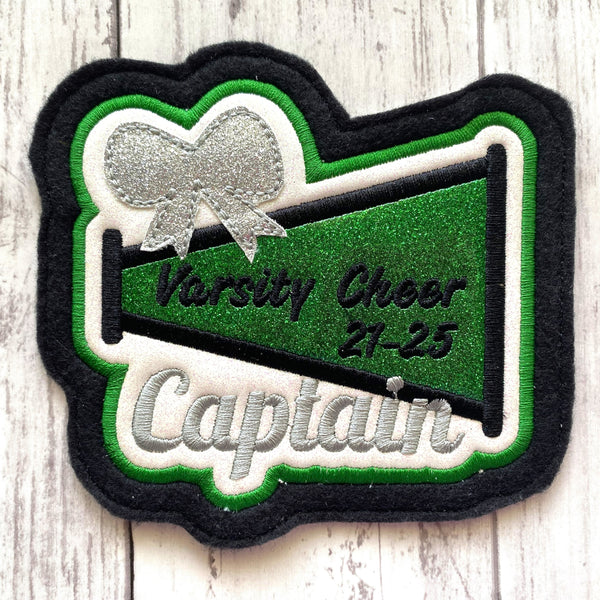 Vinyl Cheerleading Letterman Jacket Patch