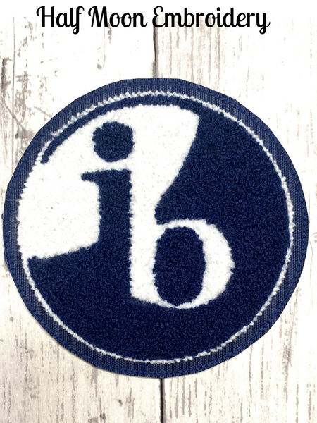 Chenille International Baccalaureate Letterman Jacket Patch