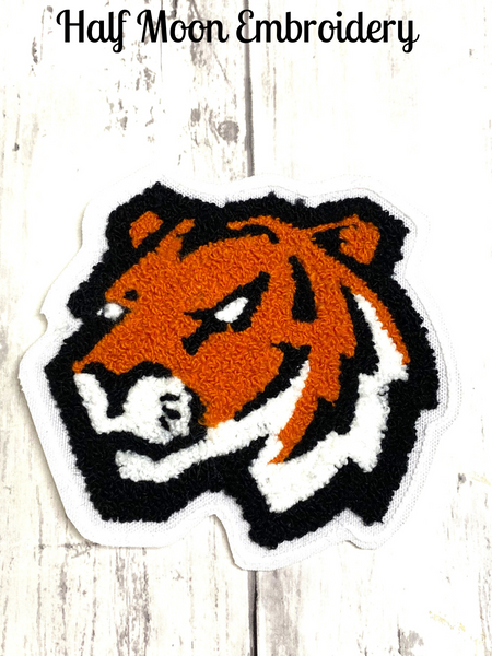 Chenille Tiger Letterman Jacket Patch