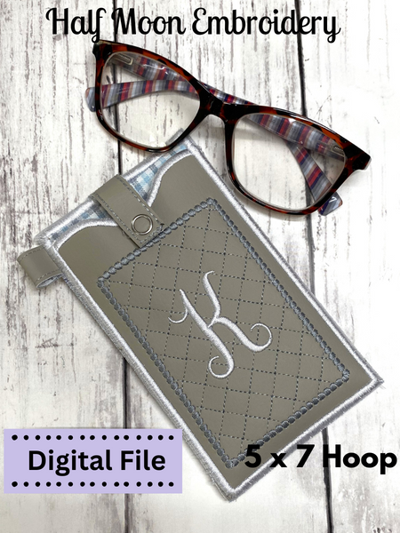 ITH Glasses Case Embroidery Design