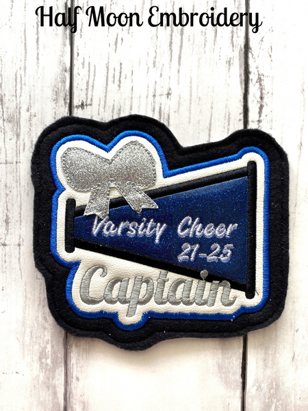 Vinyl Cheerleading Letterman Jacket Patch