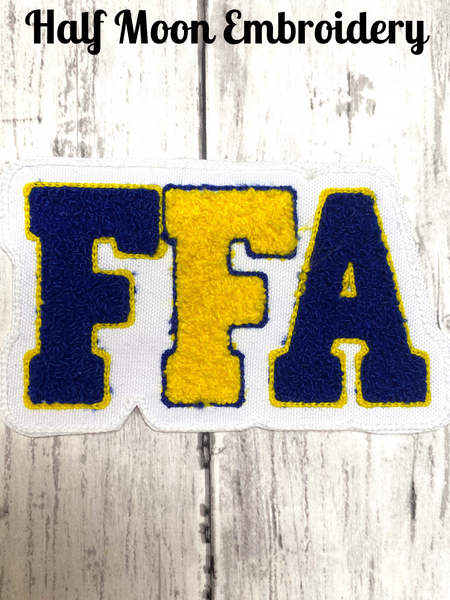 Shiner Comanche Chenille FFA Letterman Jacket Patch