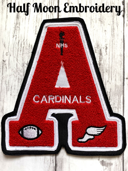 Chenille Varsity Letter for Letterman Jacket Patch