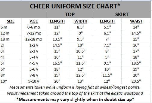 #2 Red & White Cheer Uniform