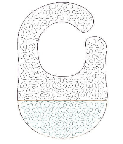 ITH Baby Bib Embroidery Design