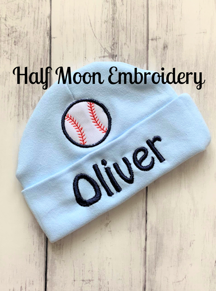 Personalized Baseball Baby Beanie