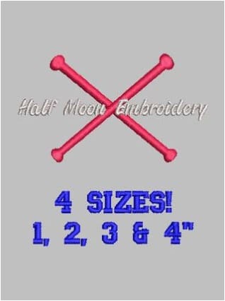 Batons Embroidery Design