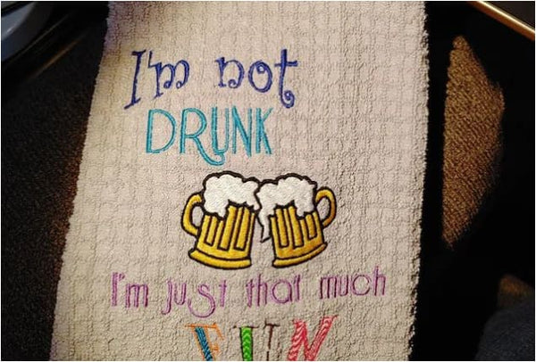 Cheers Embroidery Design