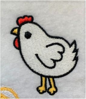 Chicken Embroidery Design