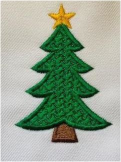Christmas Tree Embroidery Design