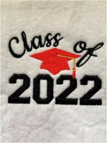 Class of 2022 Embroidery Design