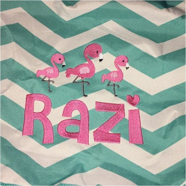 Flamingo Embroidery Design