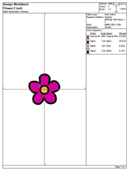 Daisy Embroidery Design