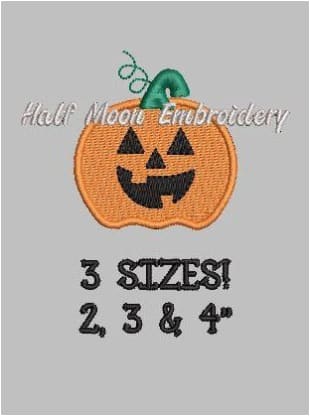 Jack-O-Lantern Embroidery Design