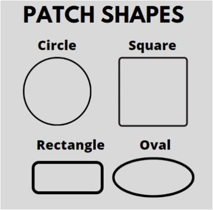 Custom Logo Patches Shapes