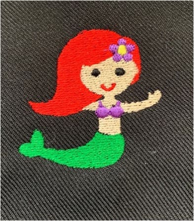 Mermaid Embroidery Design