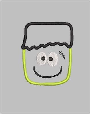 Monster Applique Embroidery Design