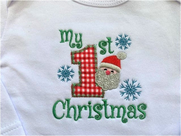 My First Christmas Embroidery Design