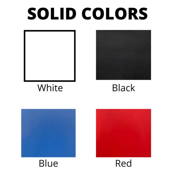 Half Moon Embroidery Solid Vinyl Colors