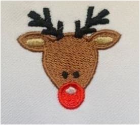 Reindeer Face Embroidery Design