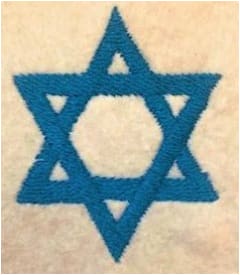 Star of David Embroidery Design