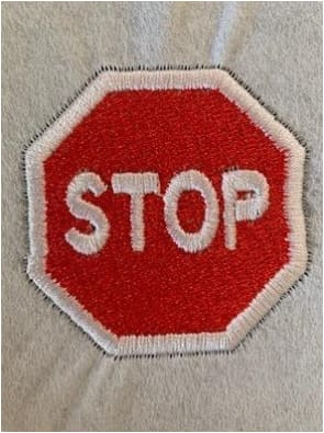 Stop Sign Embroidery Design - Embroidery Design