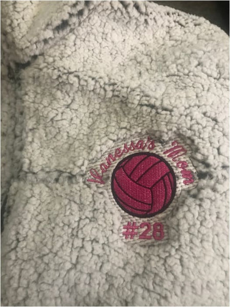 Volleyball Embroidery Design