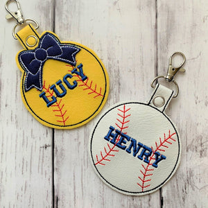 Personalized Softball Bag Tag