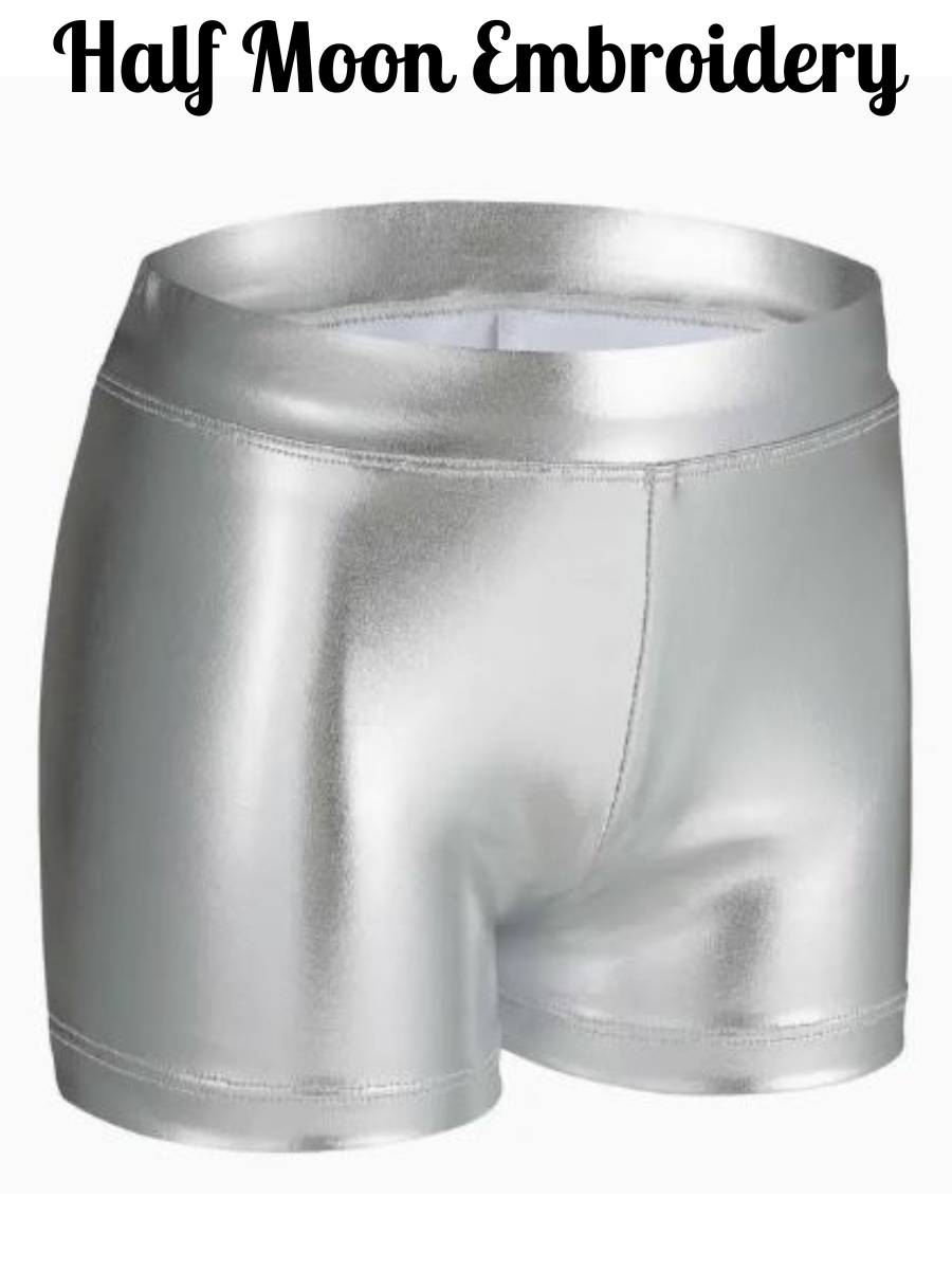 Silver Shimmery Girls Bloomers - Embroidery Blanks