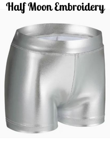 Silver Shimmery Girls Bloomers - Embroidery Blanks