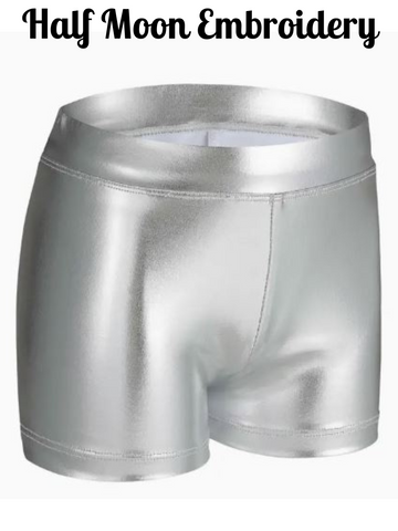 Silver Shimmery Girls Bloomers - Embroidery Blanks