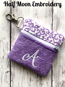 Letter "A" Keychain Wallet