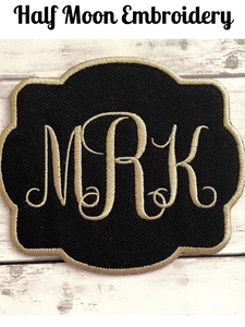 MRK Monogrammed Iron On Patch