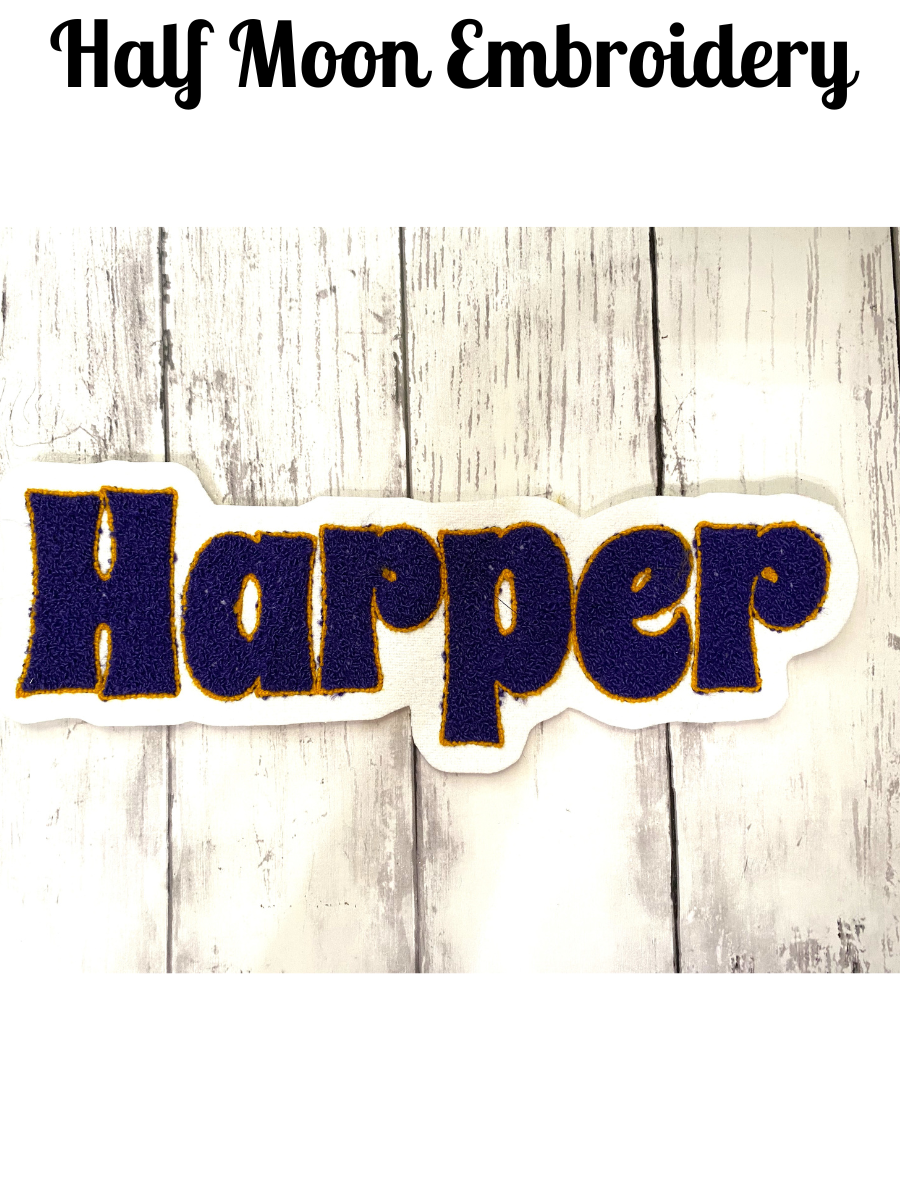 Harper Chenille Letterman Jacket Patch