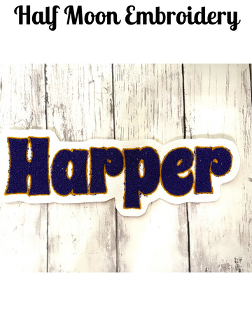 Harper Chenille Letterman Jacket Patch