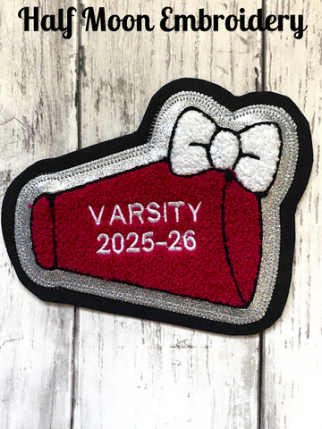Chenille Megaphone Letterman Jacket Patch 